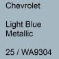 Preview: Chevrolet, Light Blue Metallic, 25 / WA9304.